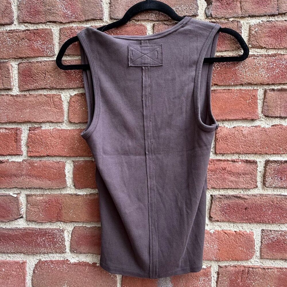 Free People X We The Free Neria V-Neck Tank Top brown Womens M NEW - Picture 9 of 9